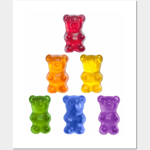 gummy bear pyramid Wall Art by mystudiocreate